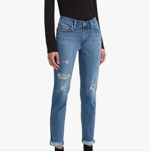Levi's New Boyfriend Distressed Straight Leg Jeans Size 27 x 27